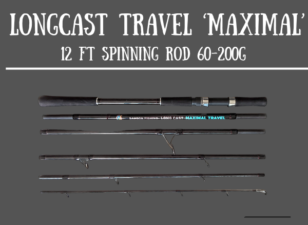 Samson Long Cast Spinning Rod 'MAXIMAL TRAVEL' 12ft Spinning Rod (60-200g)