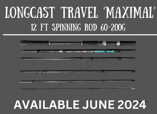 Samson Long Cast Spinning Rod 'MAXIMAL TRAVEL' 12ft Spinning Rod
