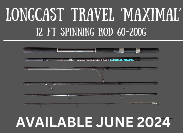 Samson Long Cast Spinning Rod 'MAXIMAL TRAVEL' 12ft Spinning Rod (60-200g) AVAILABLE END OF JULY