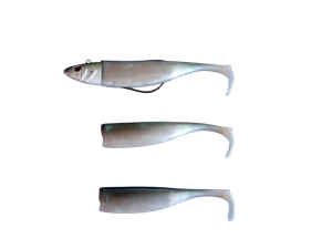 Waylander - Mean Minnow x3 Soft Plastic with Jighead (Lead Free)