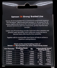 Load image into Gallery viewer, Samson &#39;36 Strong&#39; Braided Fishing Line