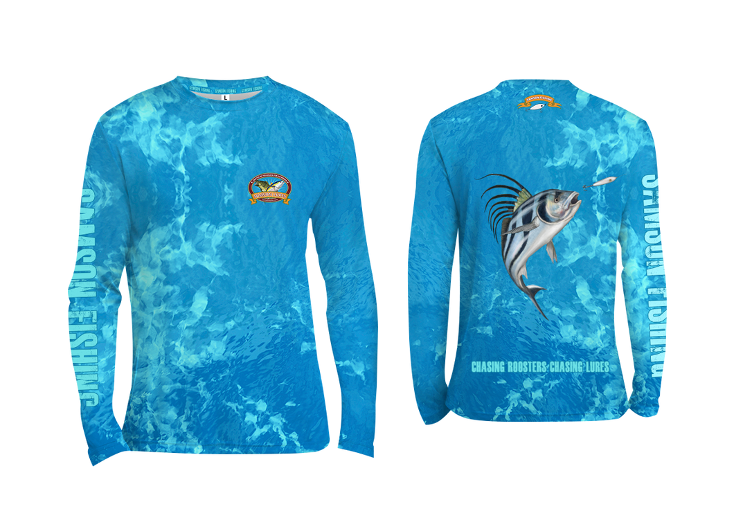 'Chasing Roosters Chasing Lures'  UV Long sleeve Performance Shirt