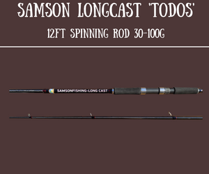 Samson Long Cast 12ft Spinning Rod - TODOS