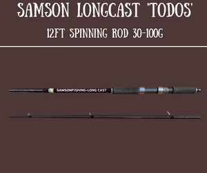 Samson Long Cast 12ft Spinning Rod TODOS 30-100g – SamsonFishing